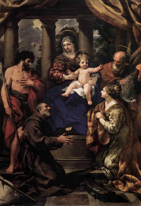 Pietro da Cortona Virgin and Child with Saints Spain oil painting art